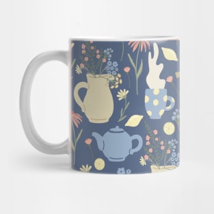 It's Tea O'Clock Somewhere Watercolor Pattern Mug